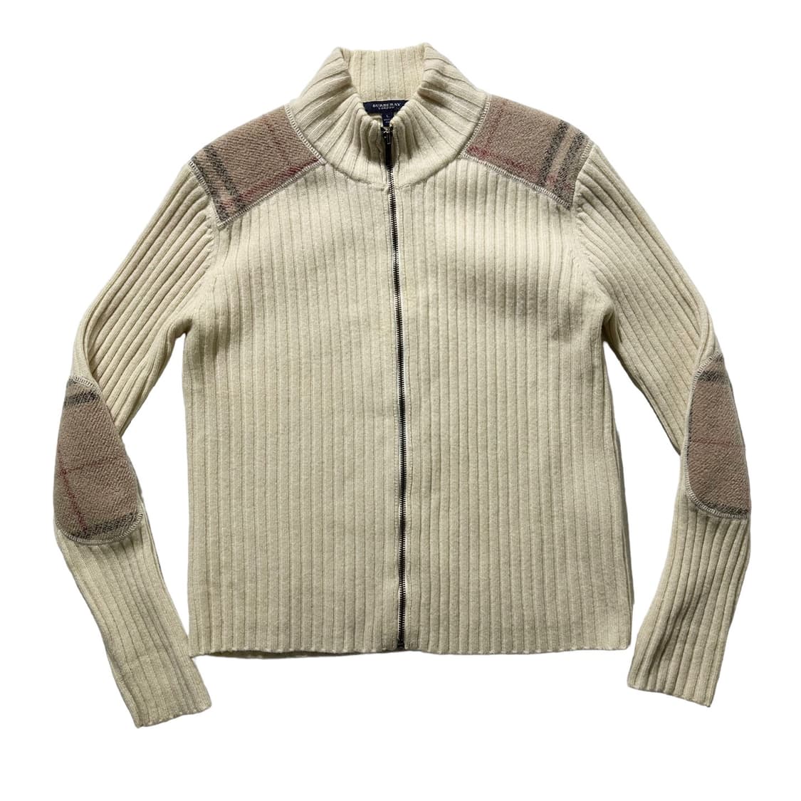 버버리 노바체크 패턴 램스울 투웨이 집업 가디건 상품이미지1