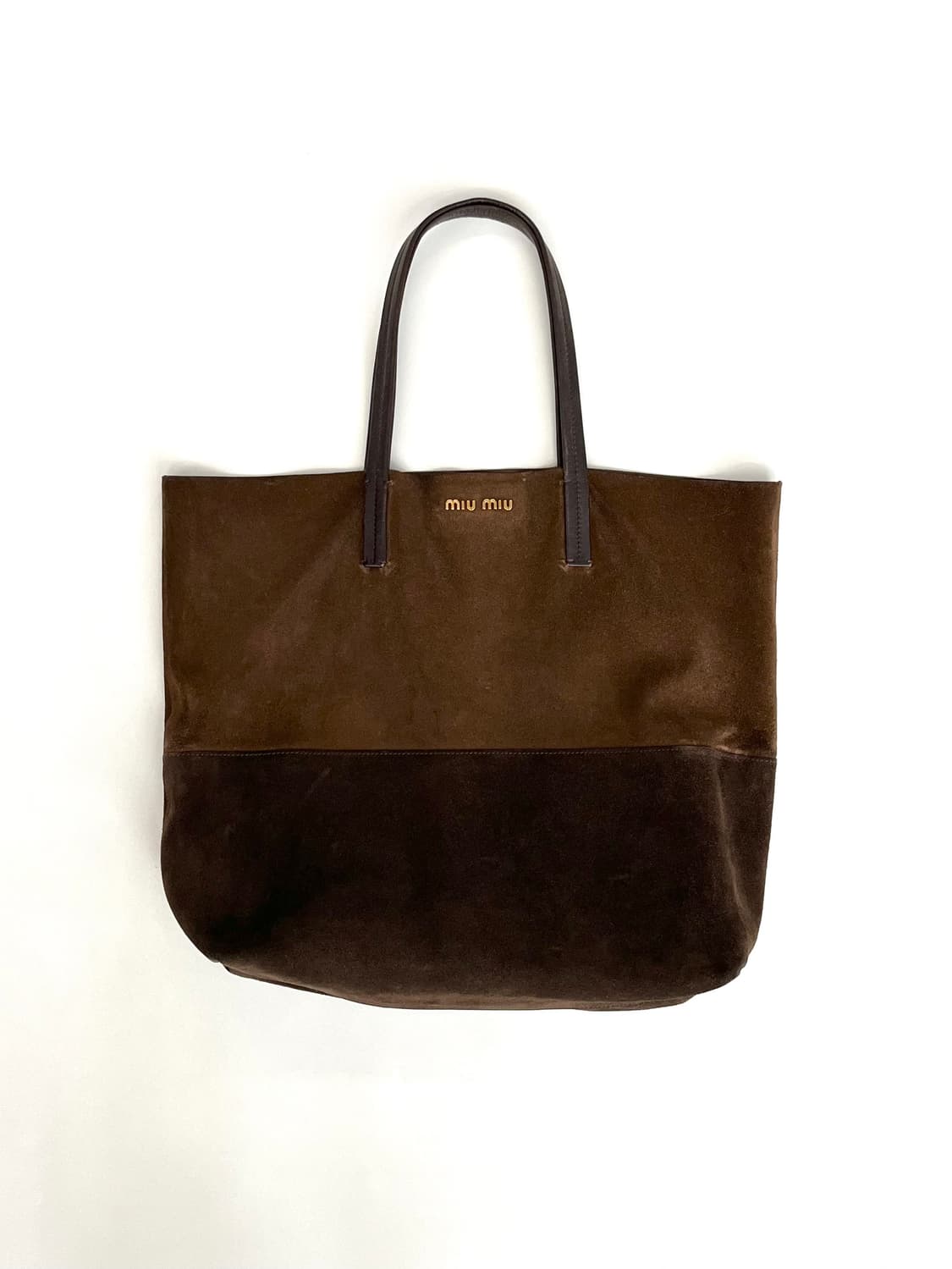 미우미우 스무스 스웨이드 투톤 숄더백 상품이미지4