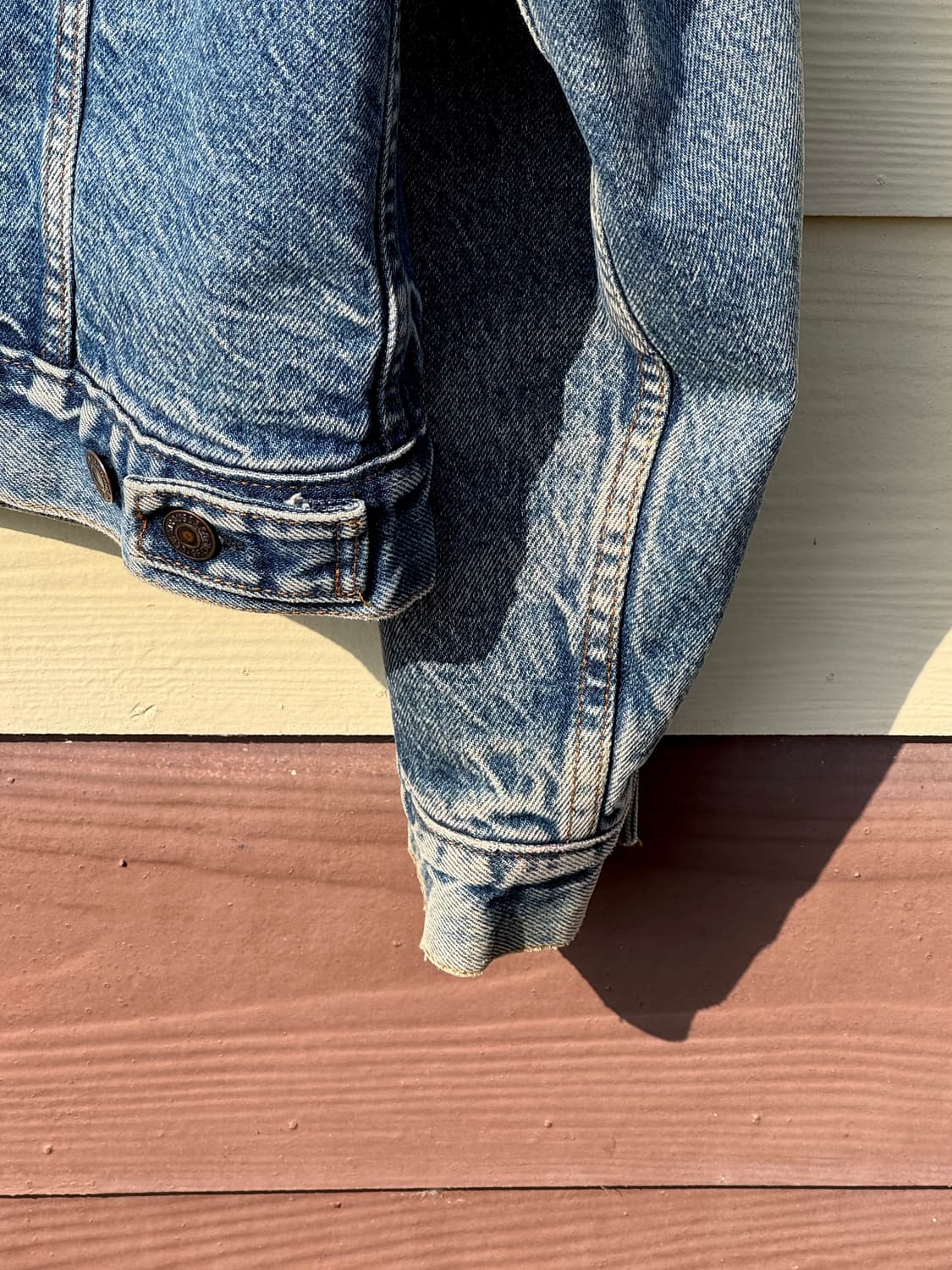 80s USA Made 리바이스 타입3 버팔로라이닝 트러커자켓 상품이미지10