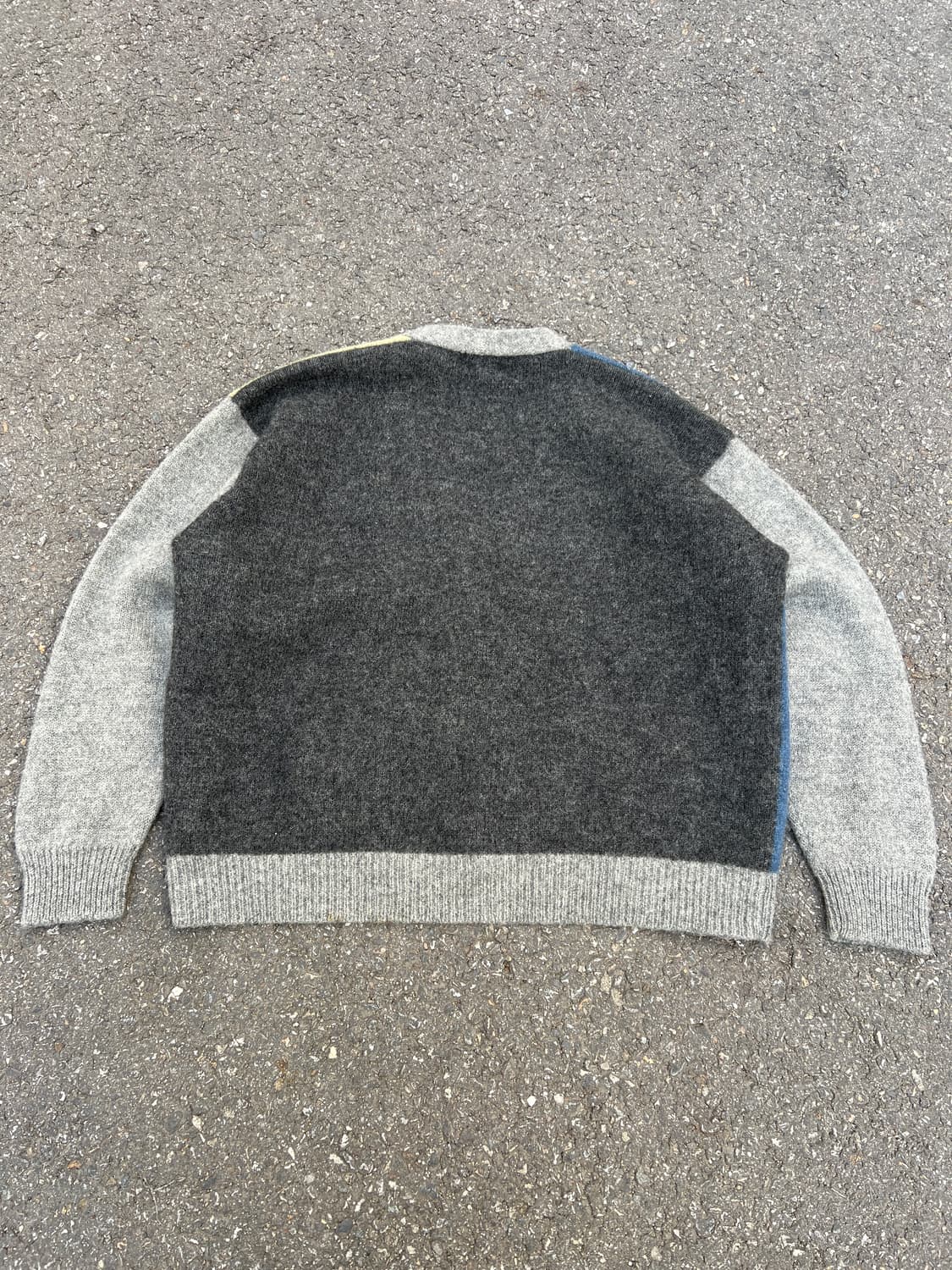 VINTAGE J.CREW OARSMAN 제이크루 컬러블럭 울가디건 상품이미지2