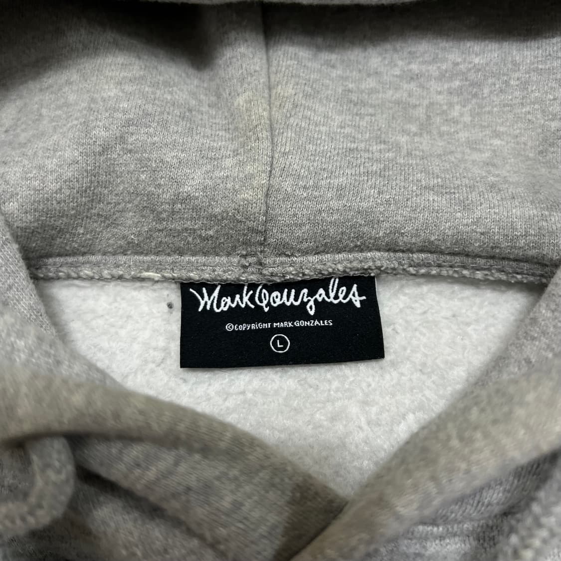 마크곤잘레스 남여공용 빅로고 기모 후드티 [그레이] L/100 상품이미지4