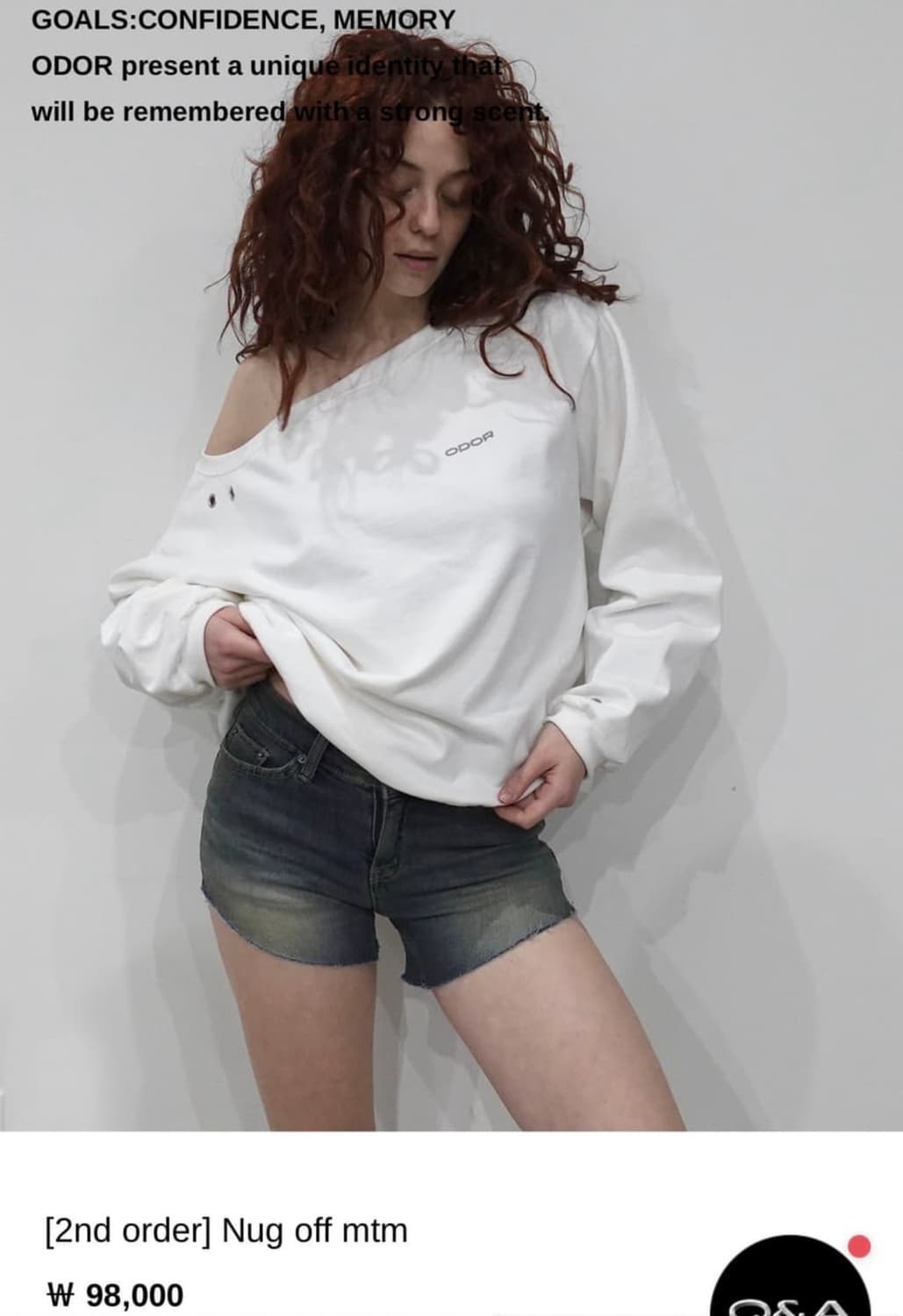 오도어 맨투맨 (블랙) 상품이미지1