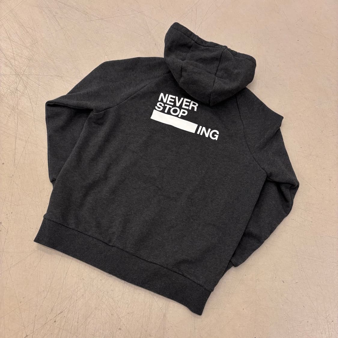 노스페이스 차콜 빅로고 후드티 상품이미지4