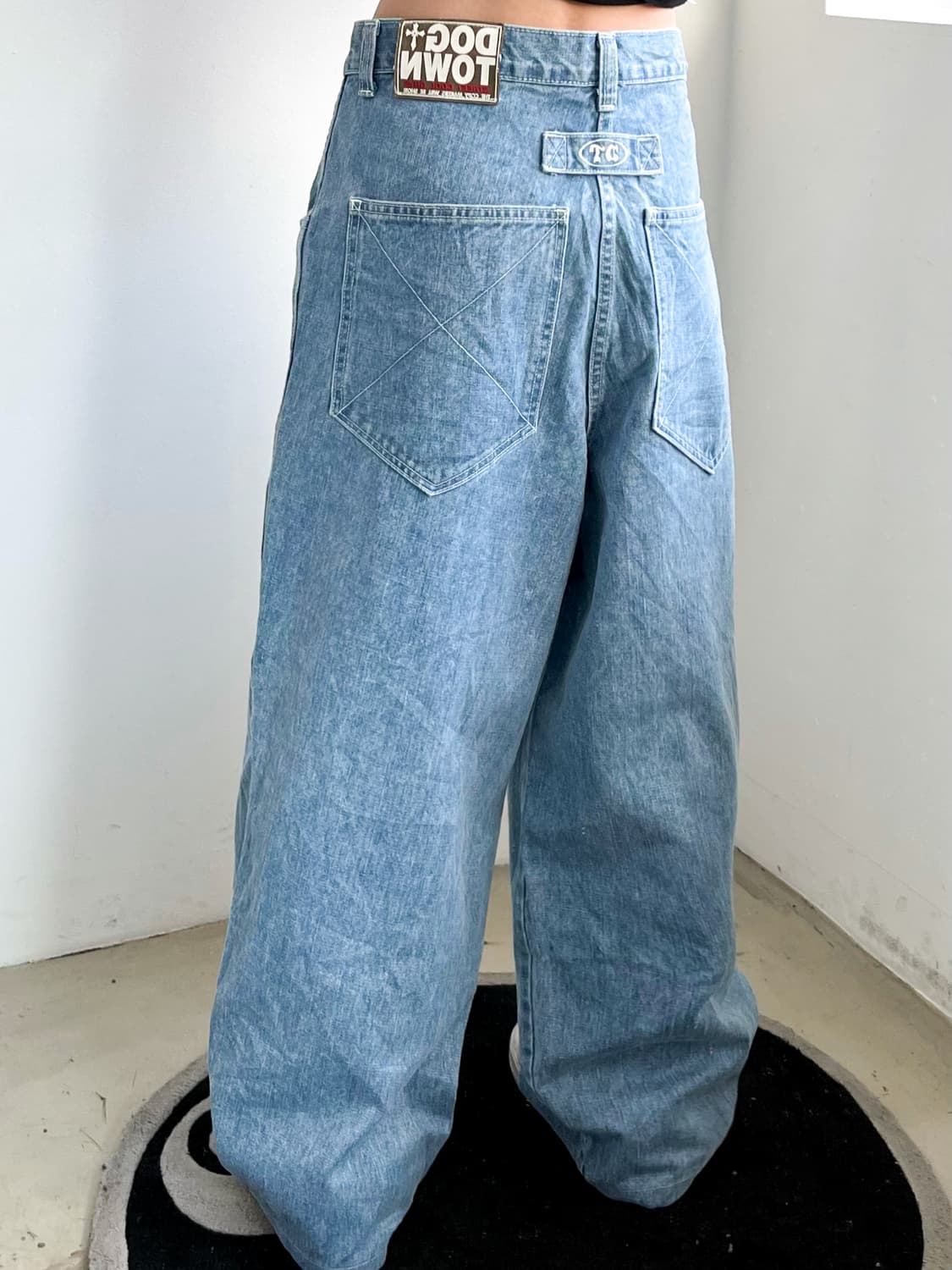 독타운 올드스쿨 빅사이즈 라이트 데님 팬츠 상품이미지2