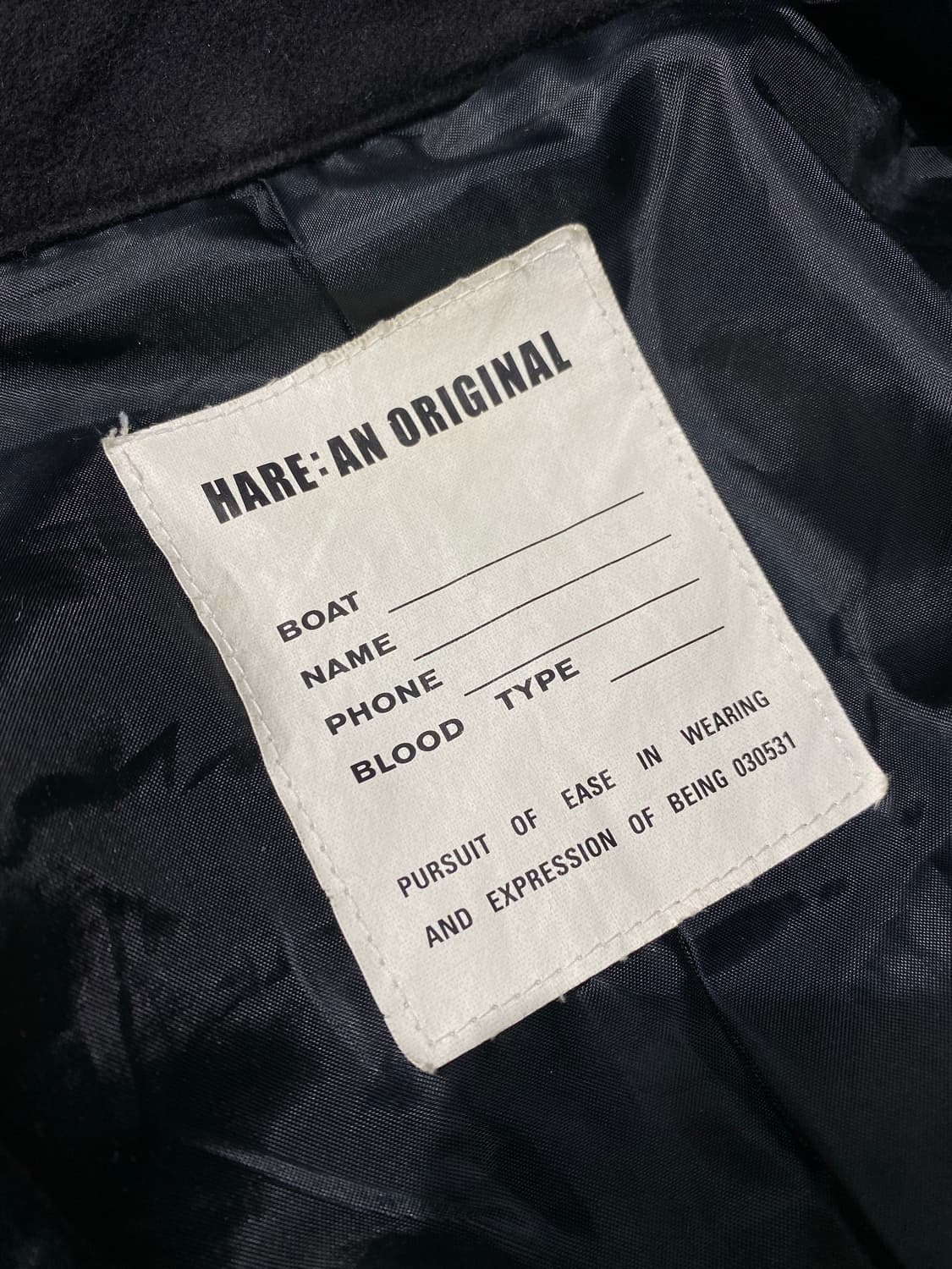 [L] Hare 하레 재팬 메이드 몰스킨 더블 자켓 상품이미지7