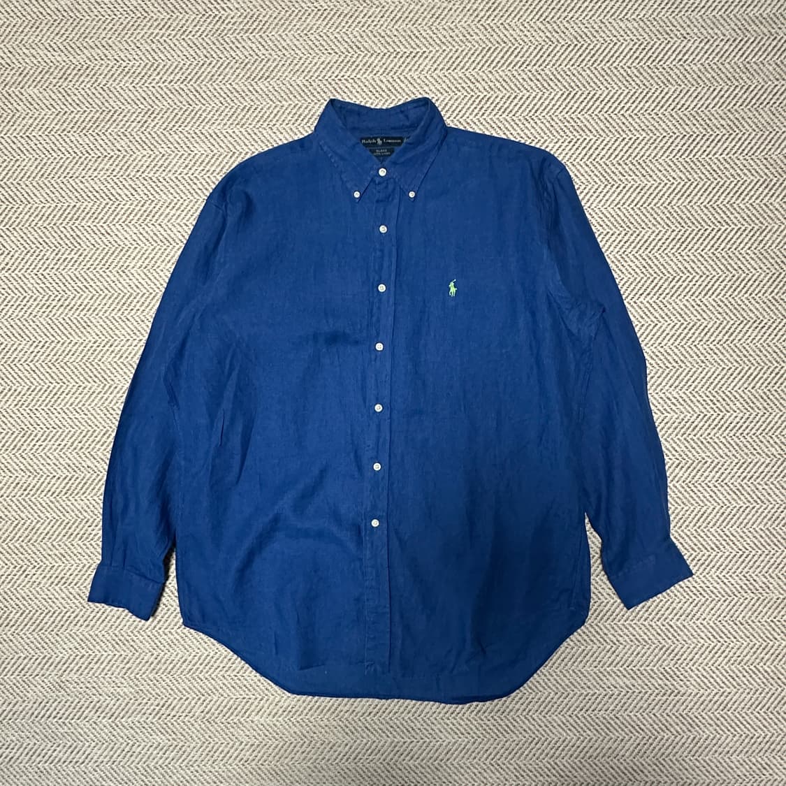 POLO RALPH LAUREN linen shirt blue 상품이미지1