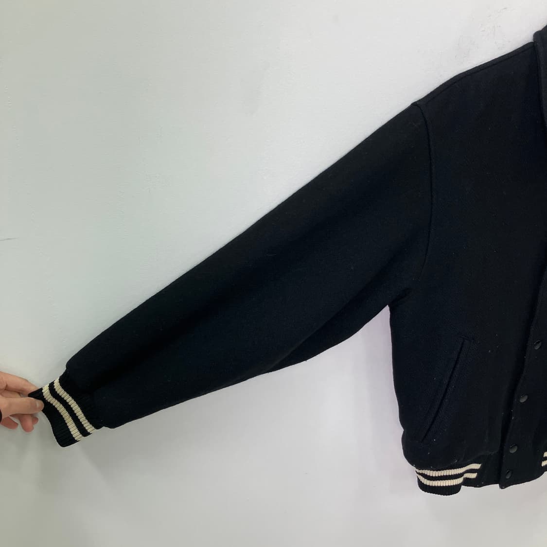 맥그리거 블랙 울 바시티 자켓 M 상품이미지6