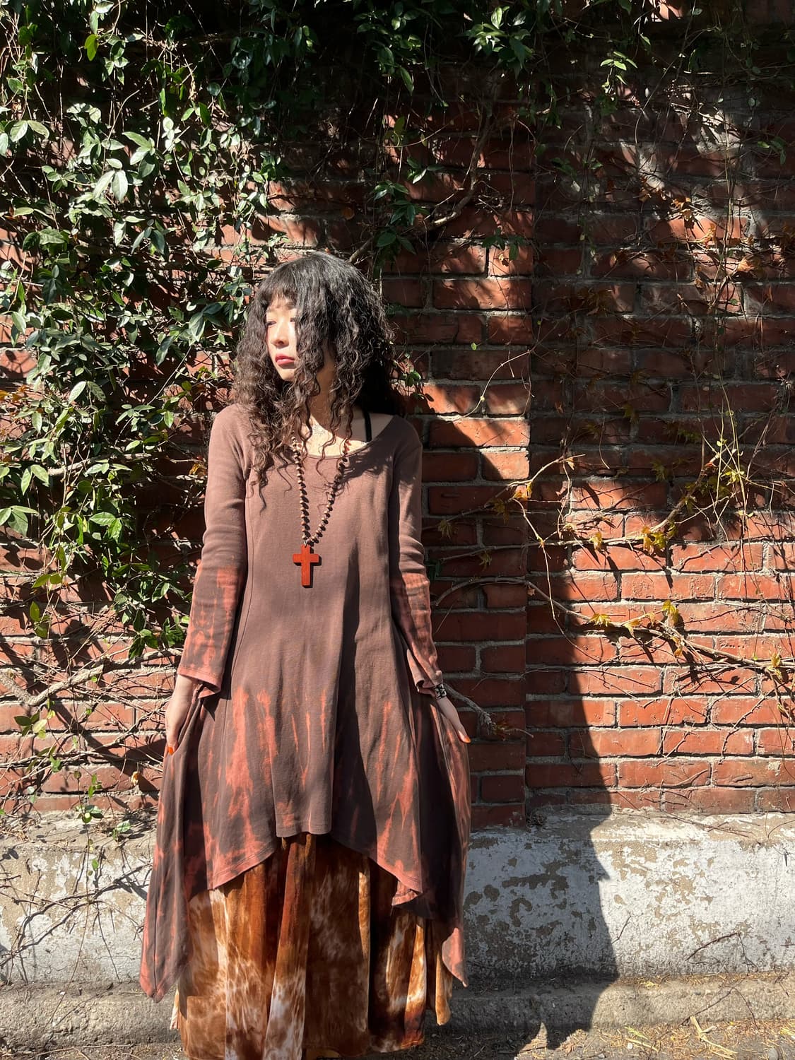 히피 타이다이 언발란스 원피스 상품이미지2