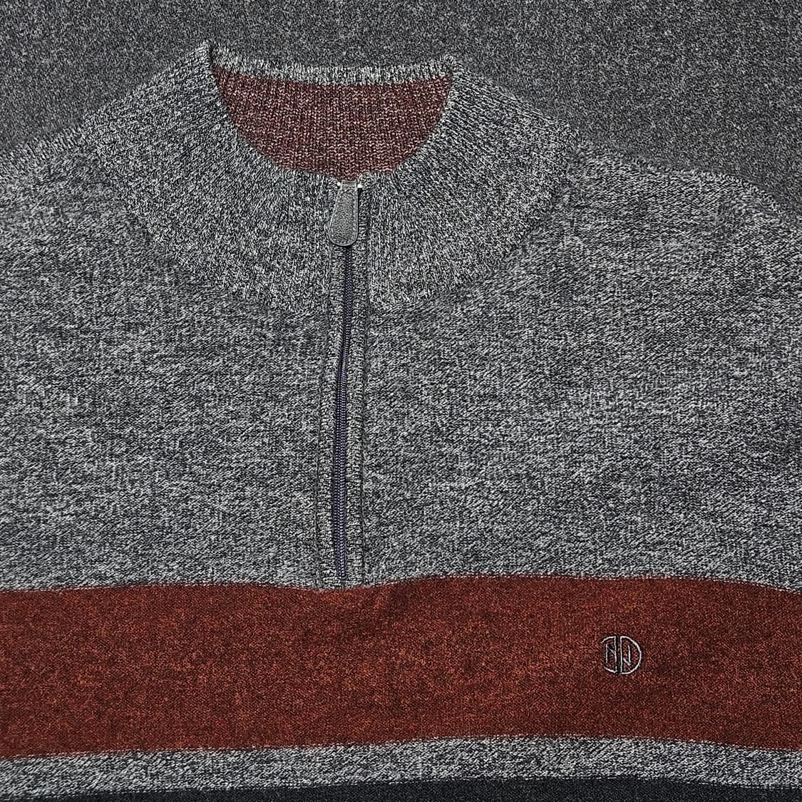 인디안 반집업 니트 105 실측 100 상품이미지2