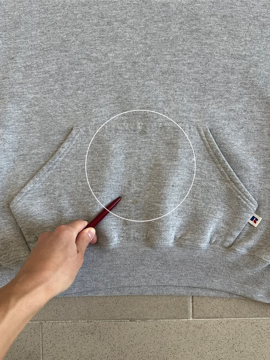 90s 빈티지 러셀 후드 그레이 XL USA 상품이미지4