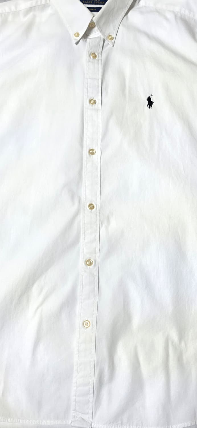 폴로 랄프로렌 화이트 슬림핏 셔츠 L 상품이미지5
