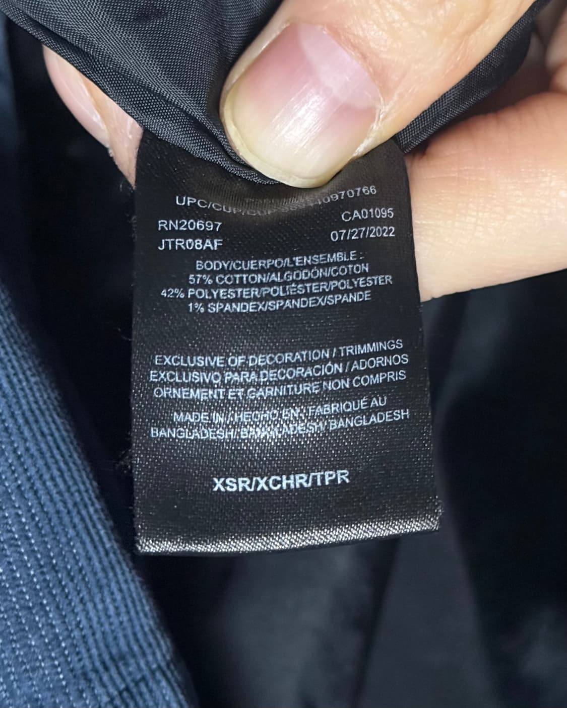 디키즈 블루 하늘 코듀로이 골덴 블루종 봄버 집업 워크 자켓 아이젠하워 상품이미지8