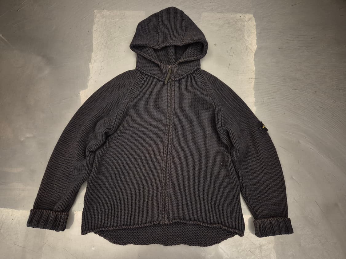 00s 스톤아일랜드 헤비울 후드 짚업  상품이미지1