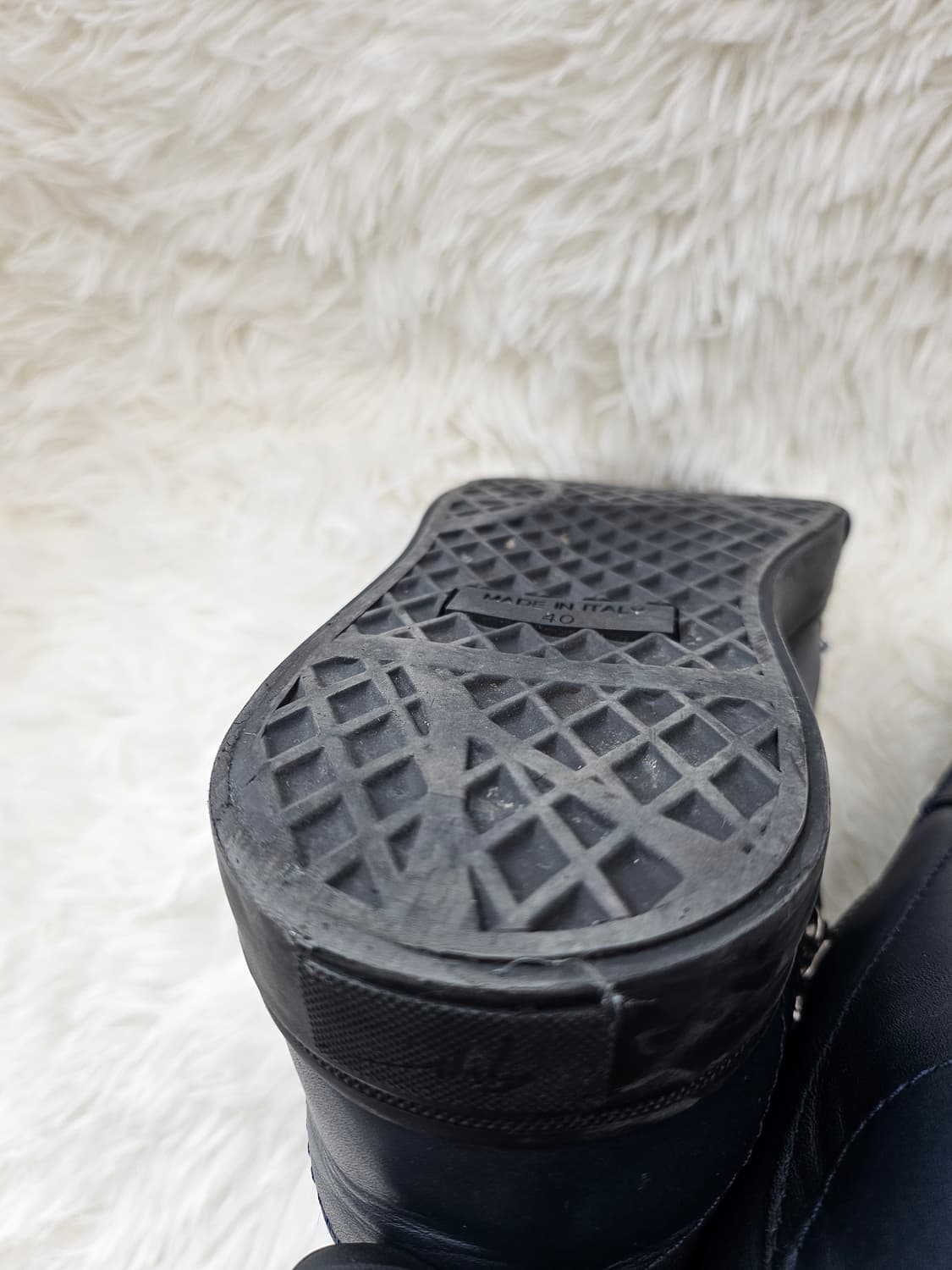 쥬세페 자노티 블랙 레더 스니커즈 255(40) 상품이미지8