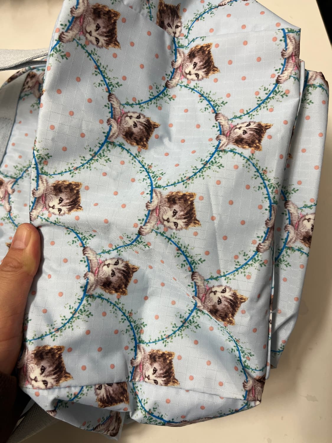 폴앤조 x 레스포삭 고양이 백팩 - 블루🌀 상품이미지3