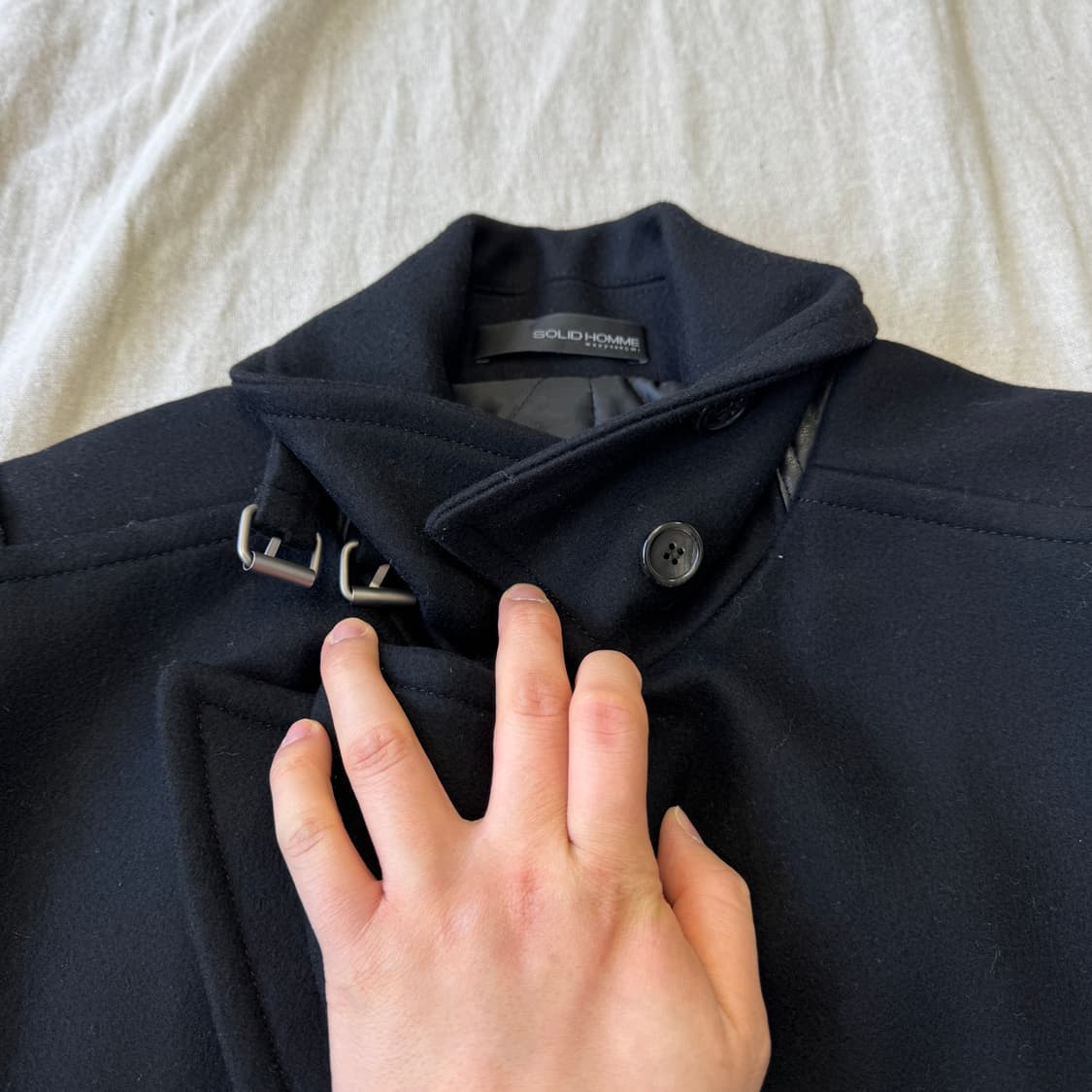 솔리드옴므 나폴레옹 캐시미어 피코트 48 상품이미지8