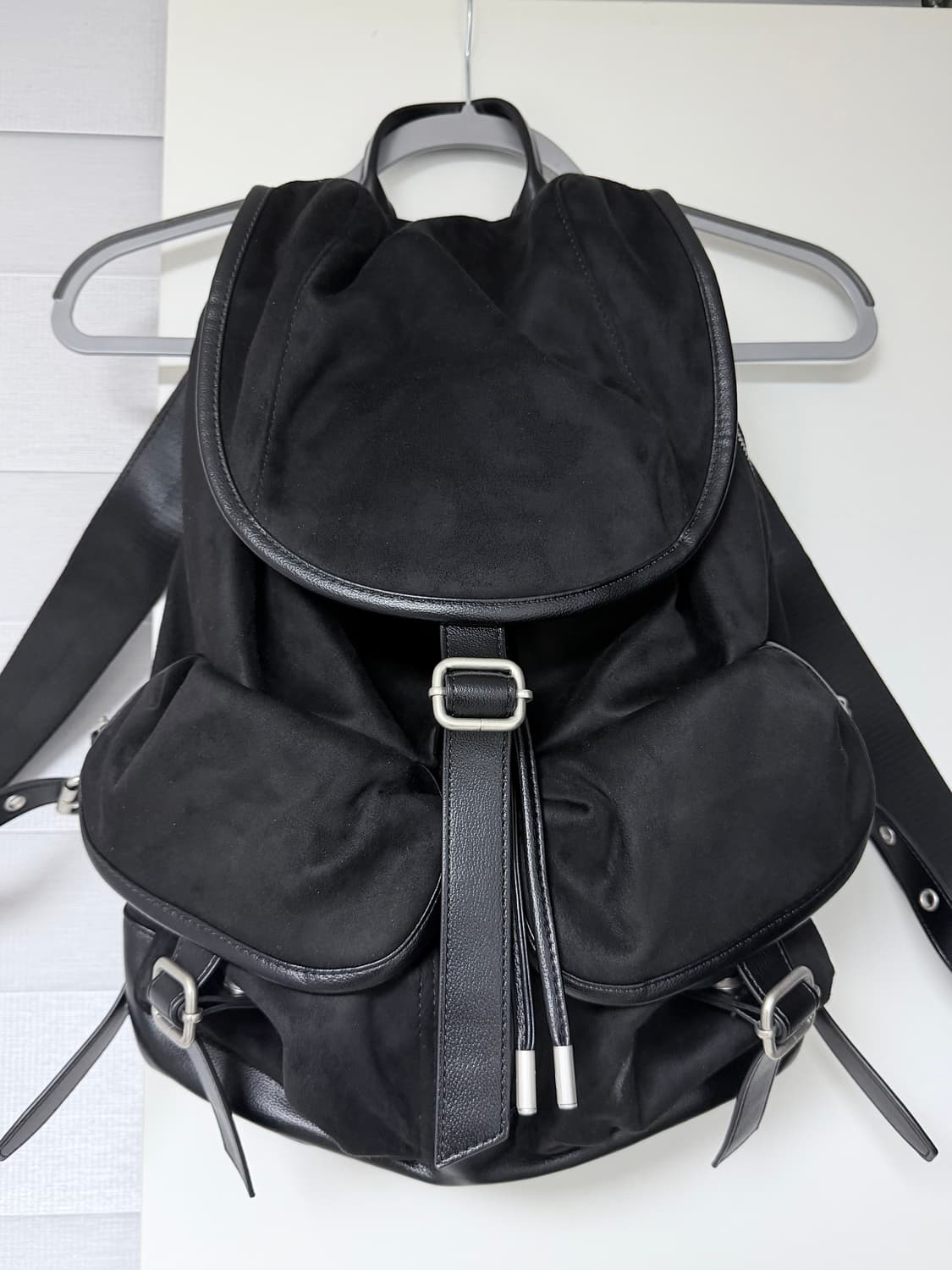 르아브 앨버트 스웨이드 럭색 블랙 상품이미지4