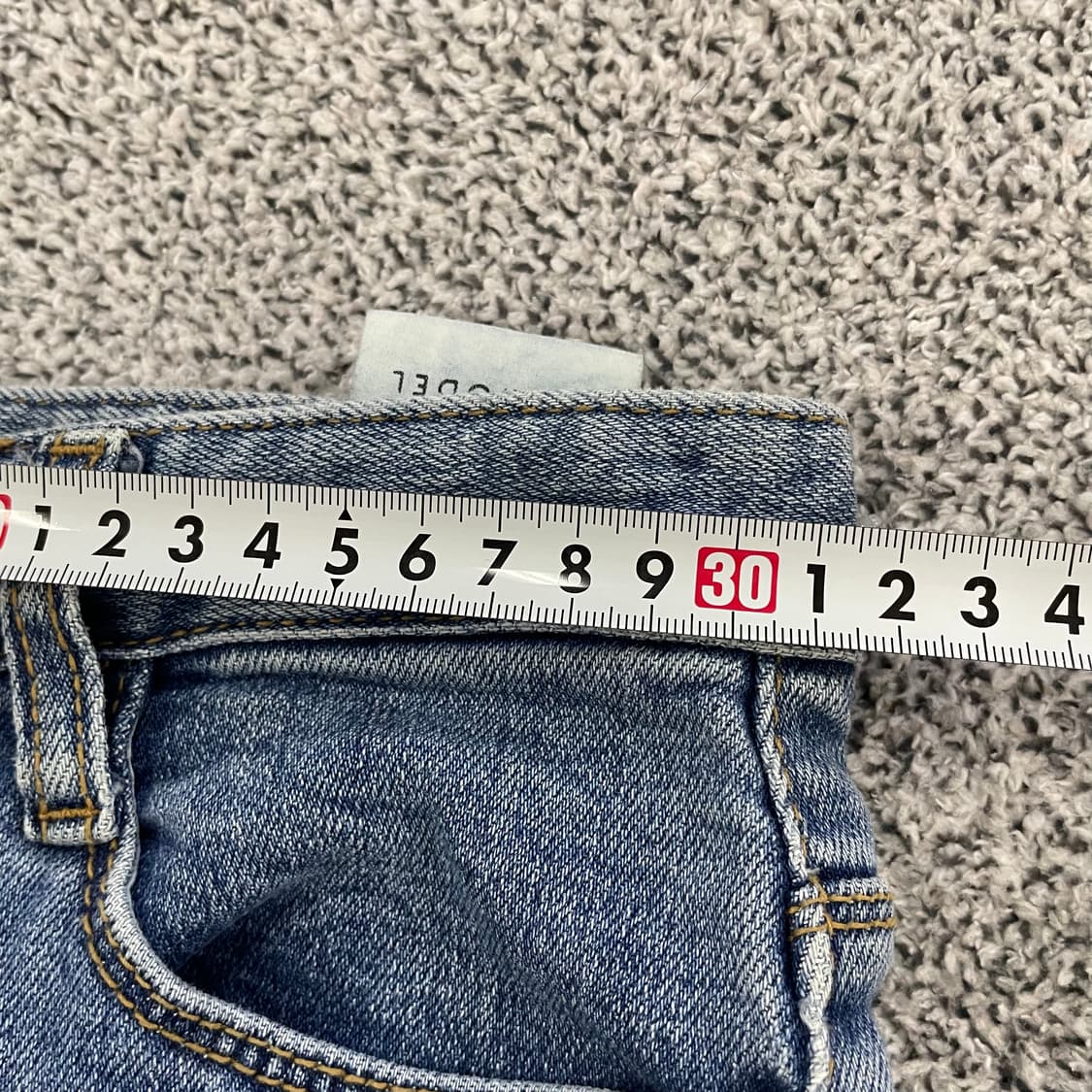 [S] 플라이모델 하이웨스트 부츠컷 워싱 데님팬츠 1209EB2 상품이미지5