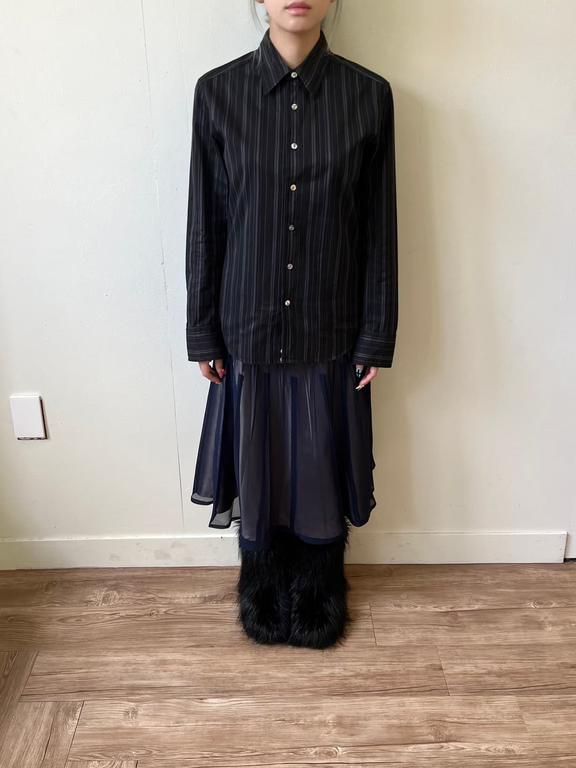 캐서린 햄넷 아카이브 블랙 셔츠 상품이미지7