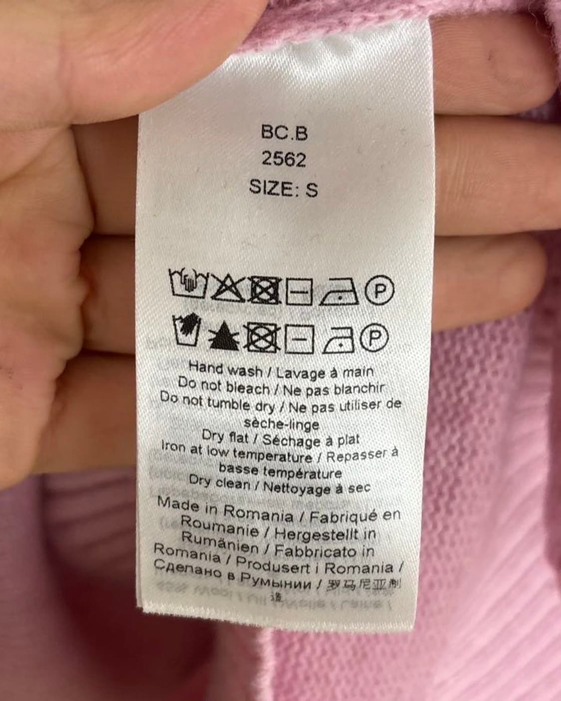 가니 그래픽 프린트 오넥 풀오버 코랄 블러쉬 니트 상품이미지8