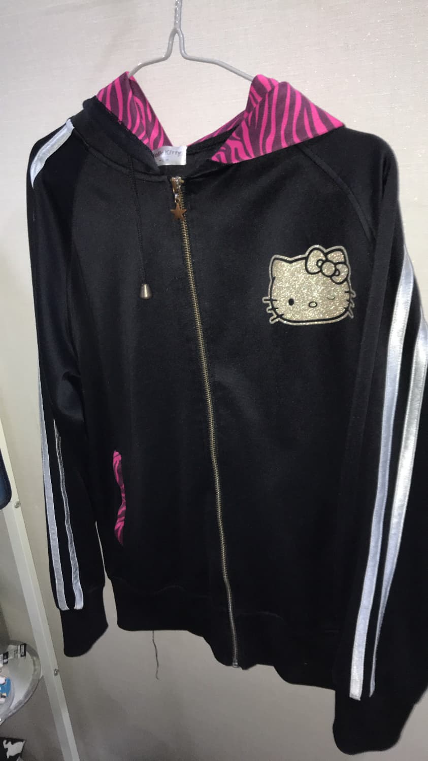 헬로키티 hello kitty 호피 후드집업 상품이미지2
