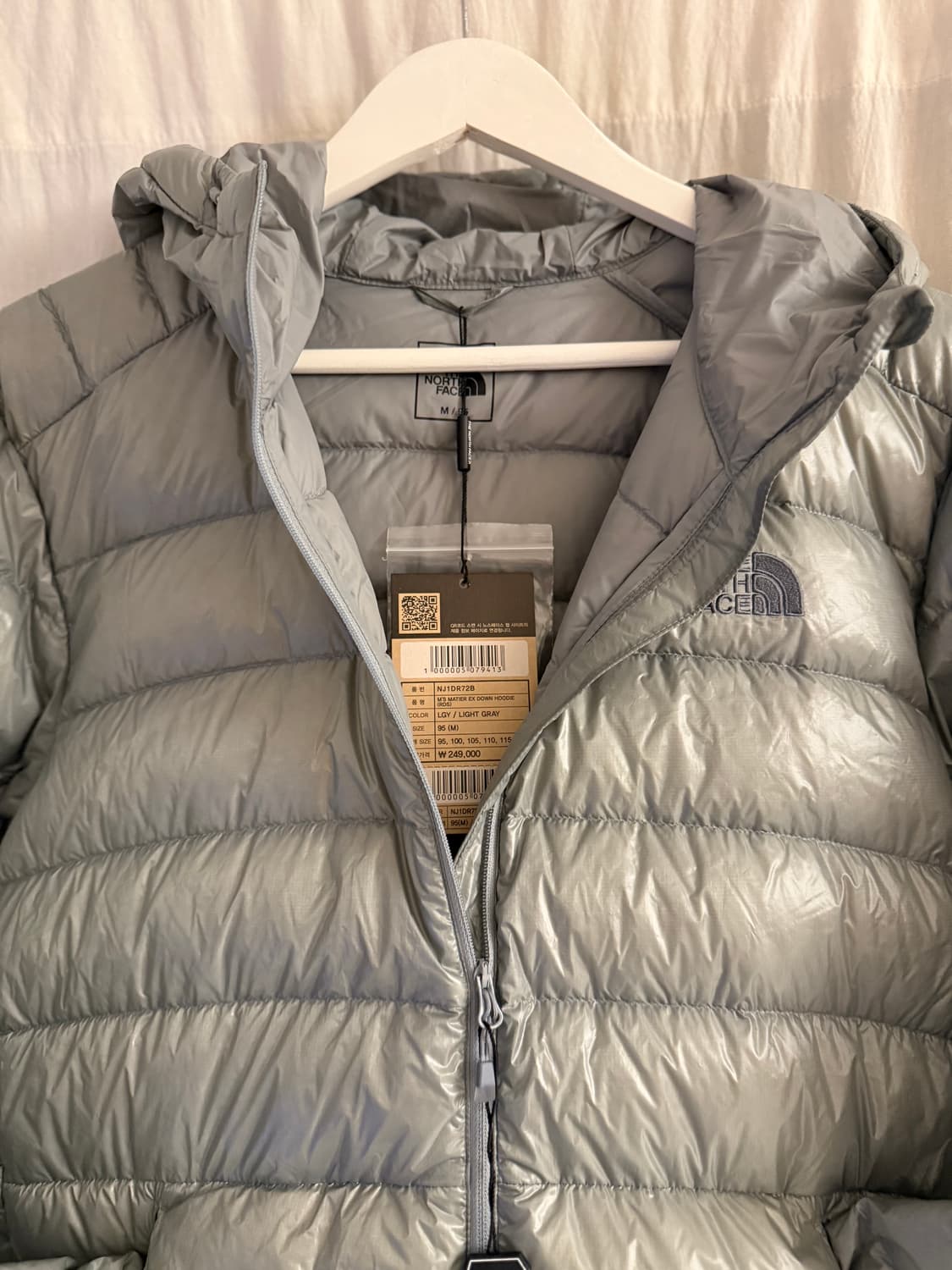 노스페이스 마티에 라이트그레이 새상품 상품이미지3