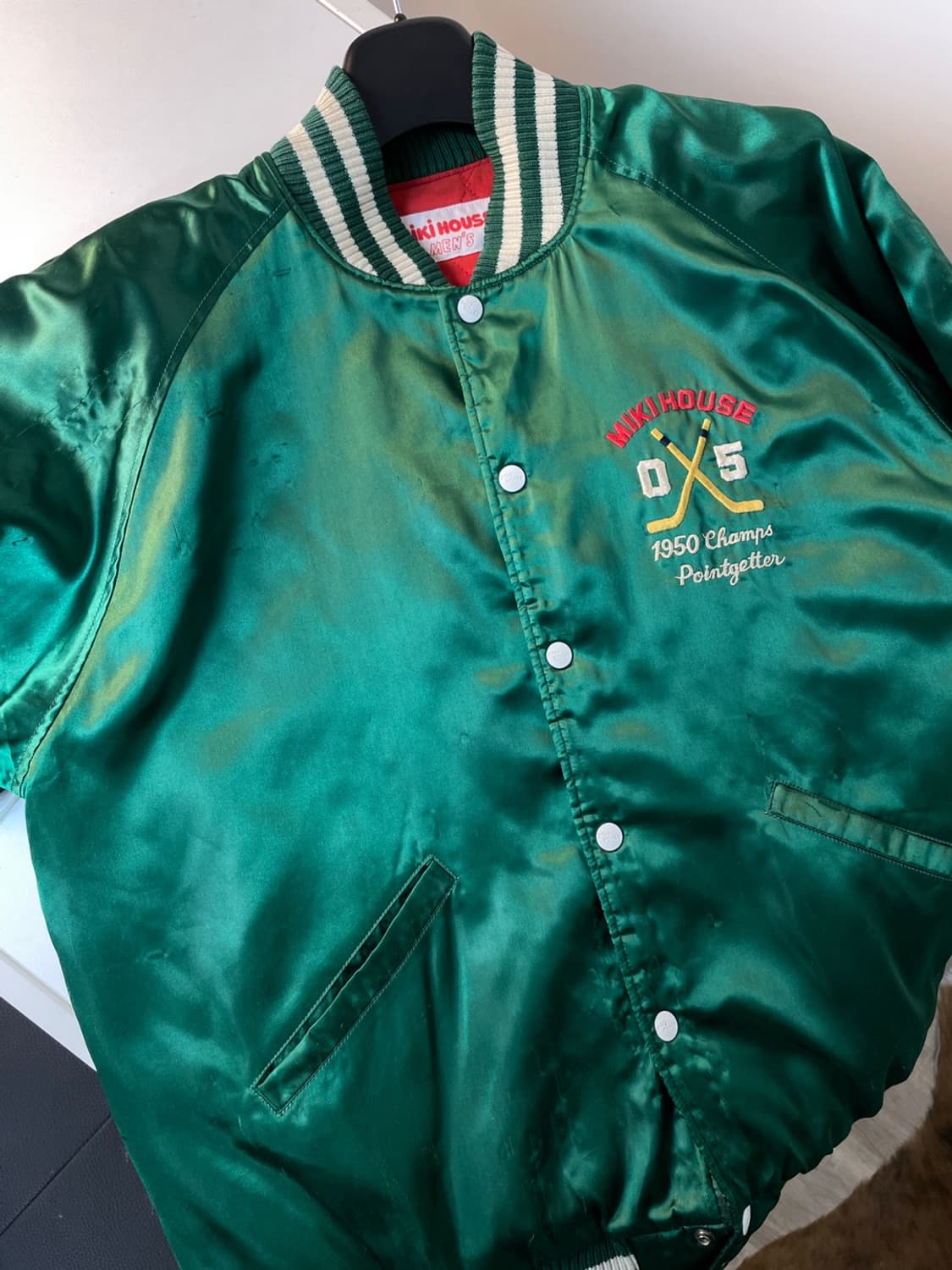 90s 미키 하우스 사틴 봄버 자켓  상품이미지4