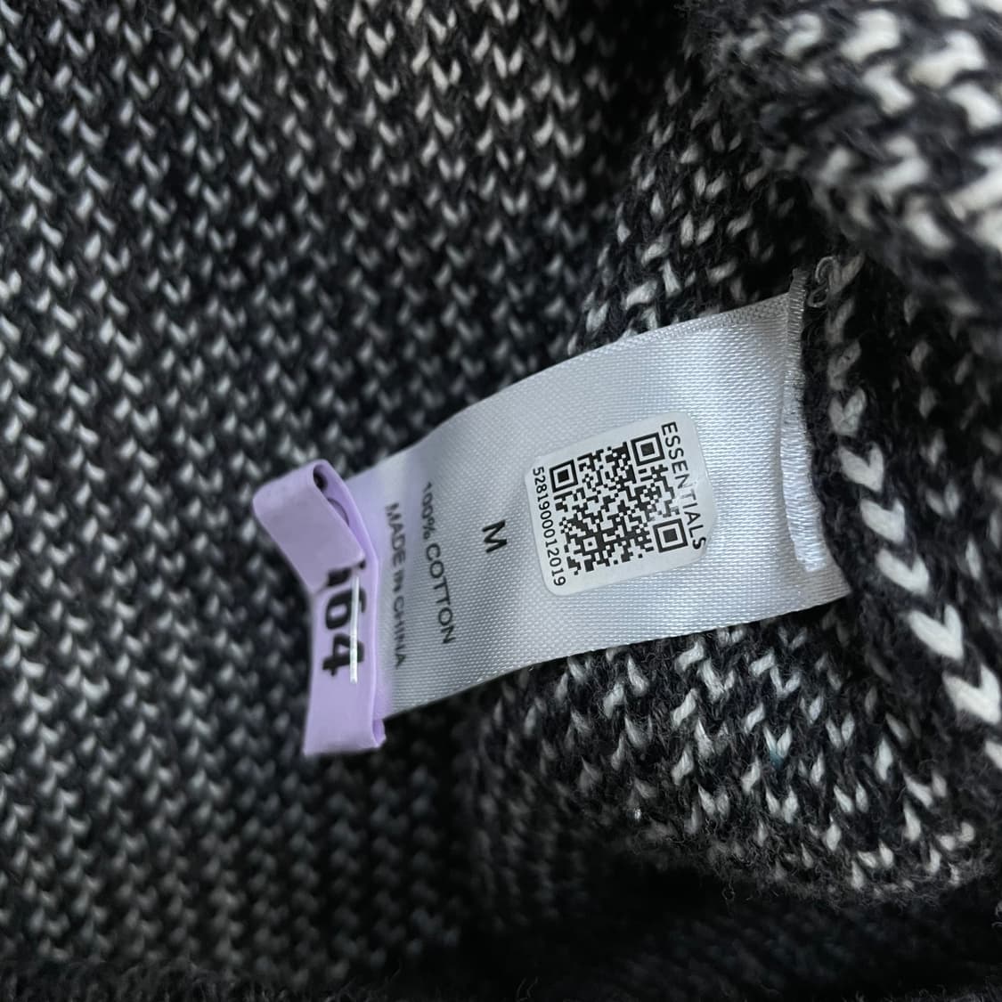 에센셜 피어오브갓 스펠 로고 라운드 니트 차콜 상품이미지4