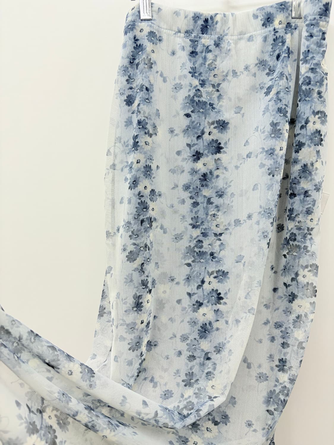  Blue flower pattern long skirt 상품이미지3
