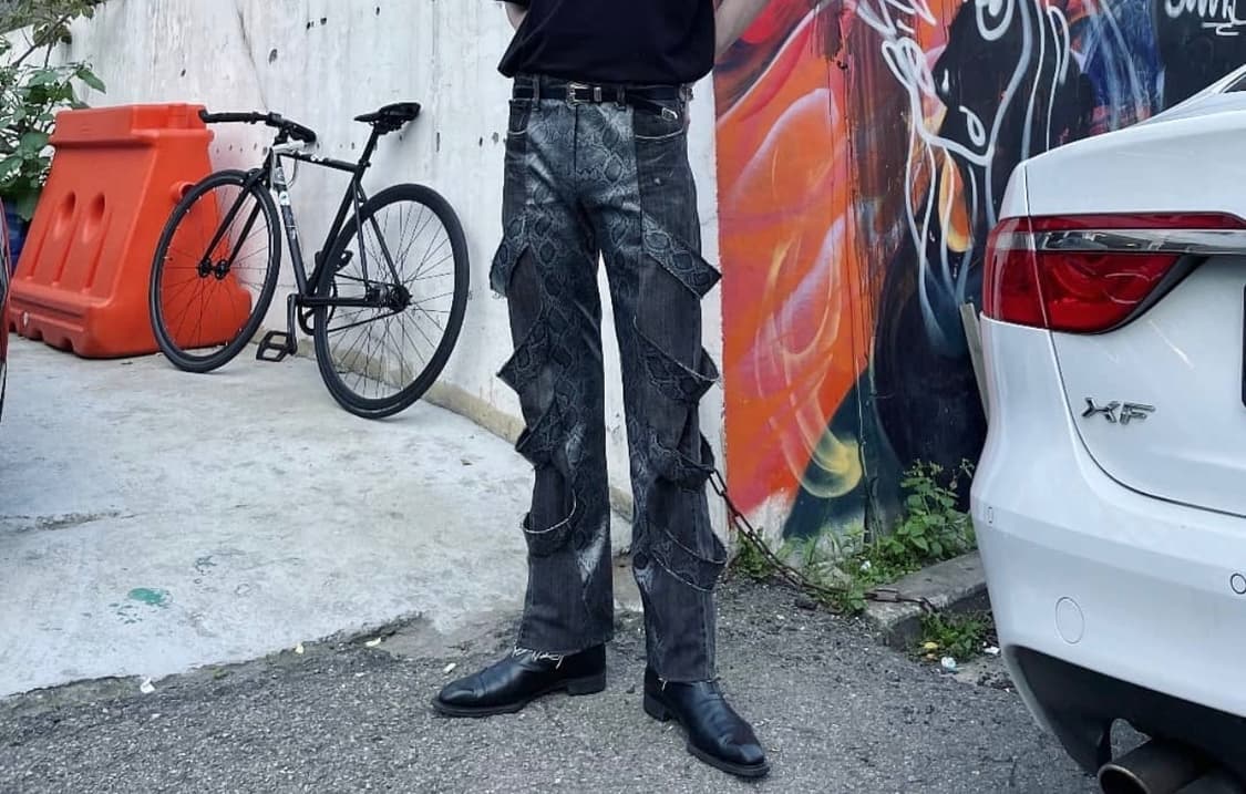 [한정판/온리원] SURGERY 초기 리메이크 뱀피 커스텀 제작상품 상품이미지1