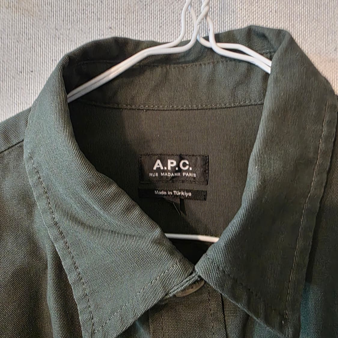 A.P.C. 아페쎄 셔츠 자켓 카키(그레이엄 카발리에 캔버스 셔츠 ) 상품이미지7
