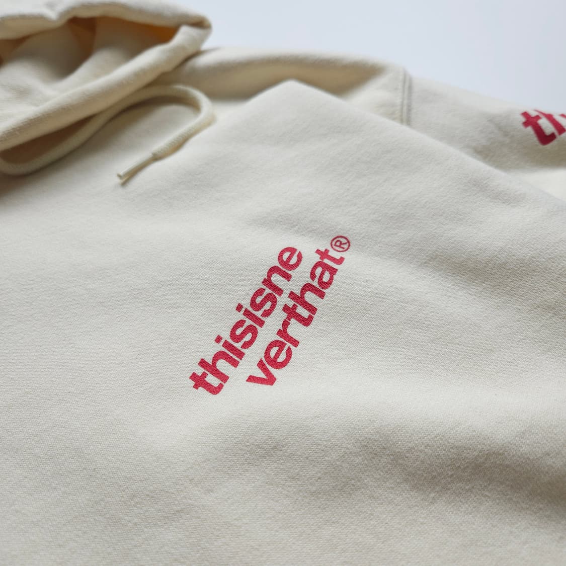 디스이즈네버댓 멀티로고 박시핏 후드 티셔츠 (S) 상품이미지3