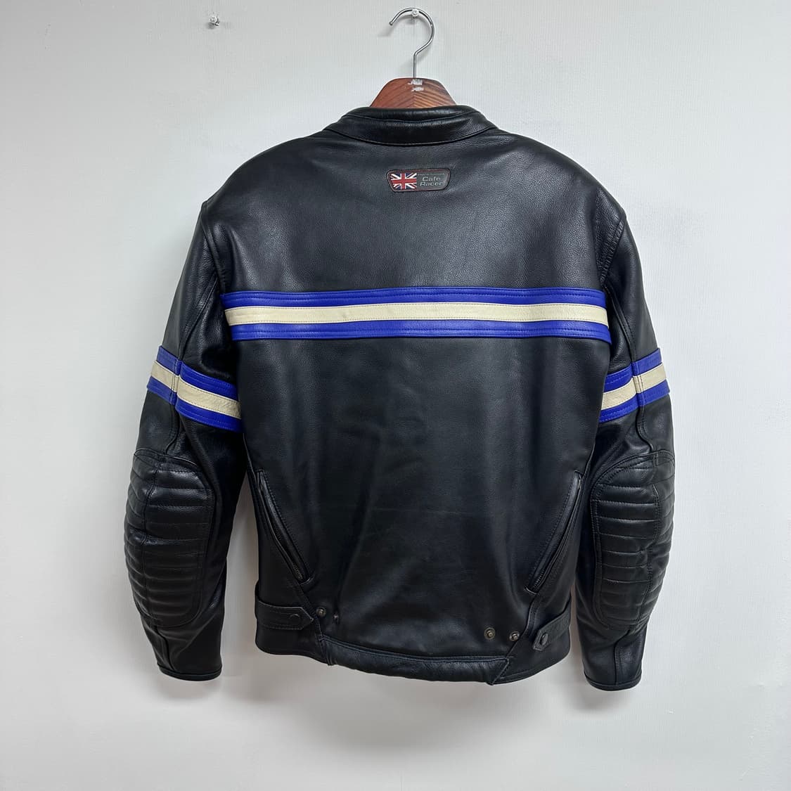 프랭크 토마스 카페 레이서 라이더 가죽 자켓 eur52 J12 상품이미지4