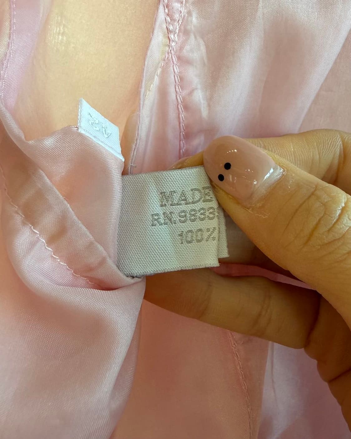 프라다 핑크 폴리아미드 슬리브리스 미디 원피스  상품이미지9