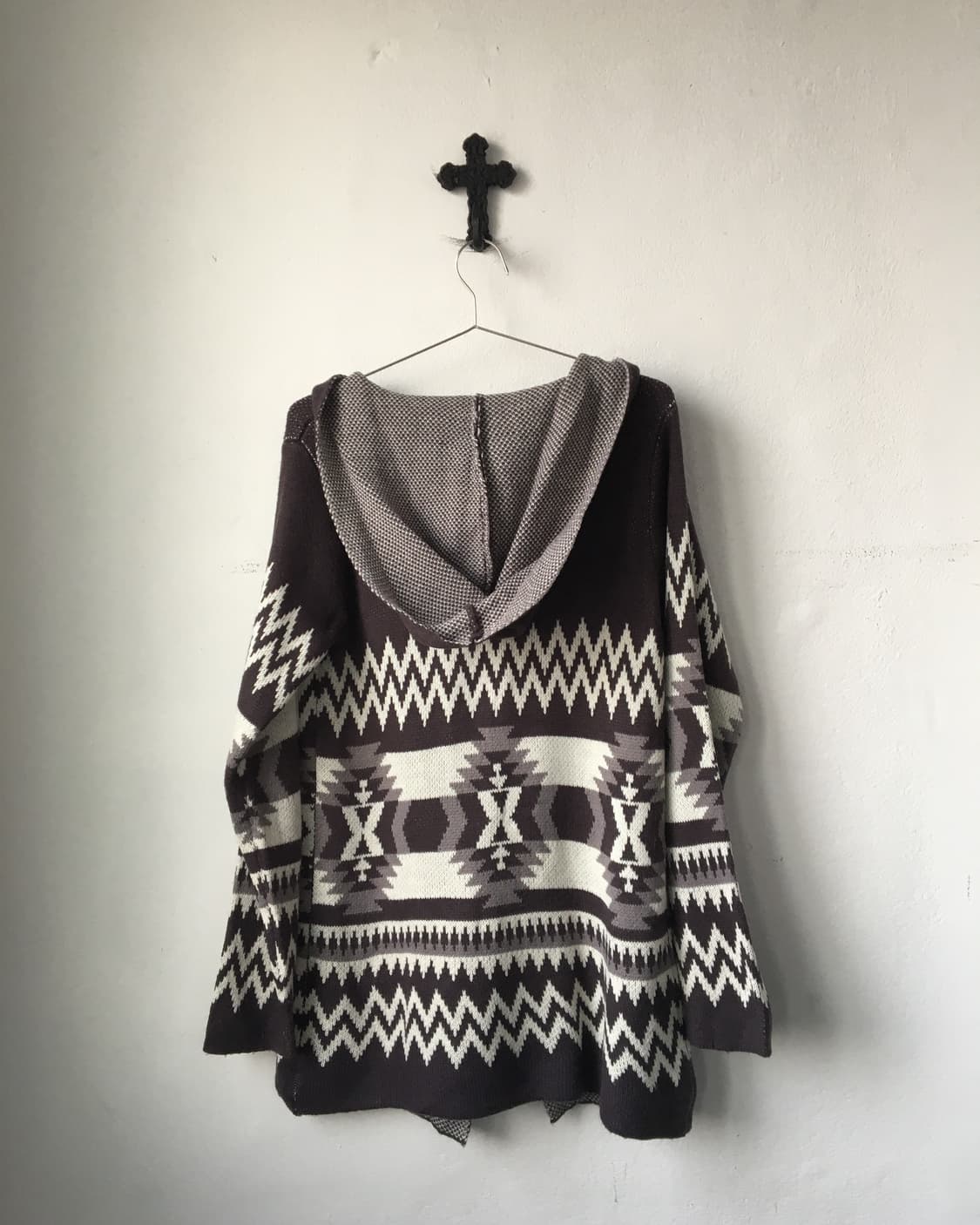 Nomadic mood hood knit cardigan 상품이미지3