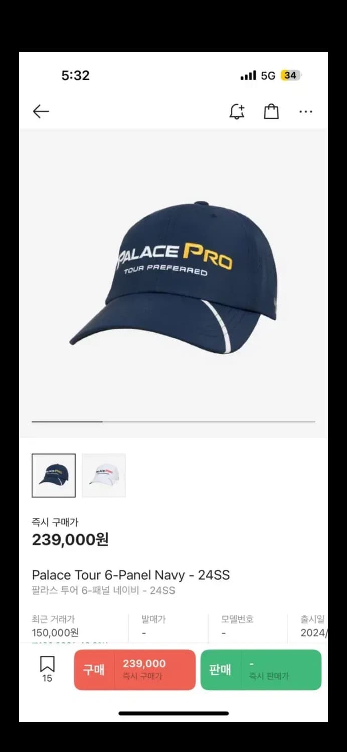 팔라스 투어 6패널 캡 상품이미지1