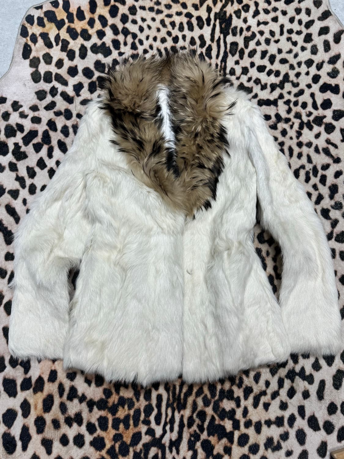 📣winter sale 갸루 브라운&크림 퍼자켓 상품이미지1