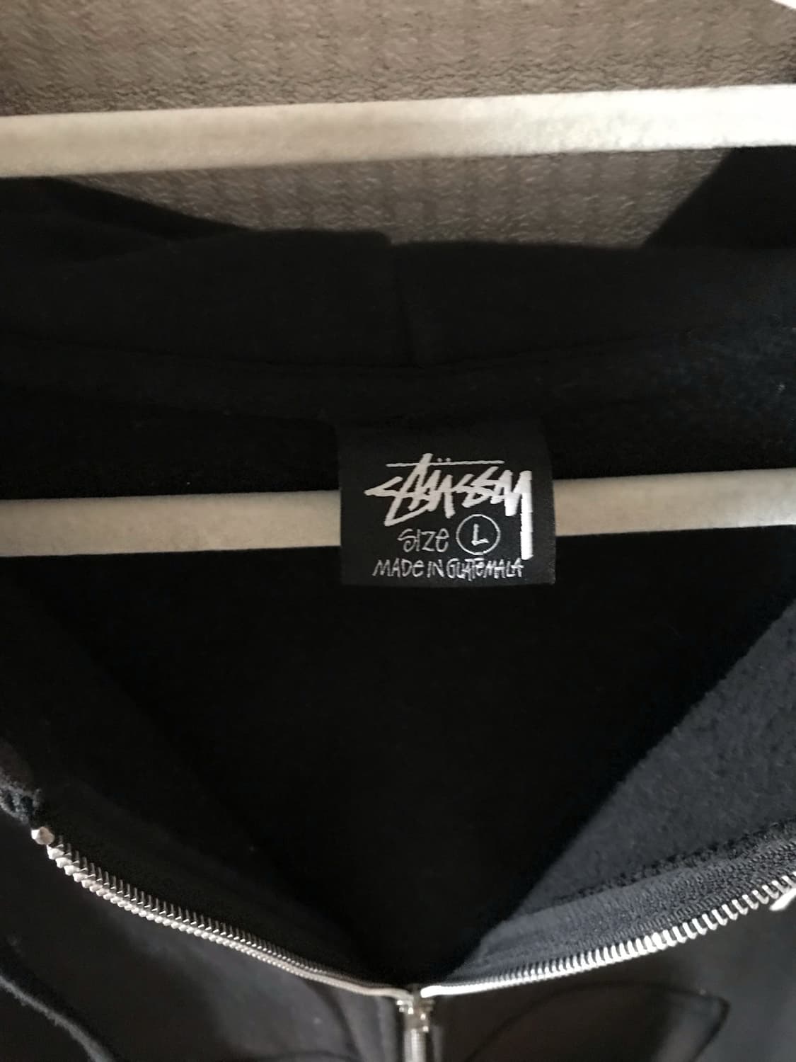 스투시 빅 시티 후드 집업 블랙 상품이미지4