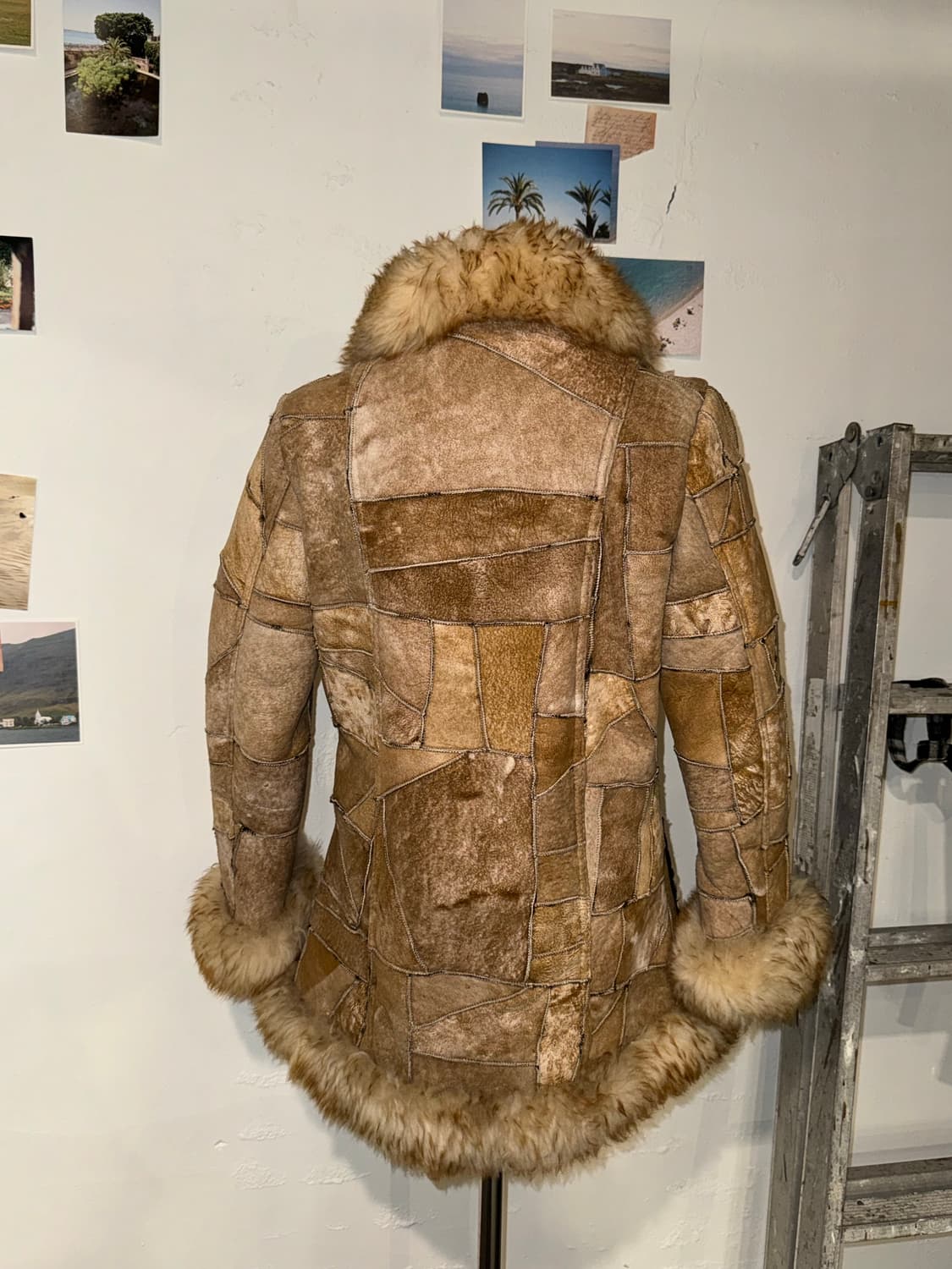 스웨이드 패치 퍼 자켓 상품이미지3