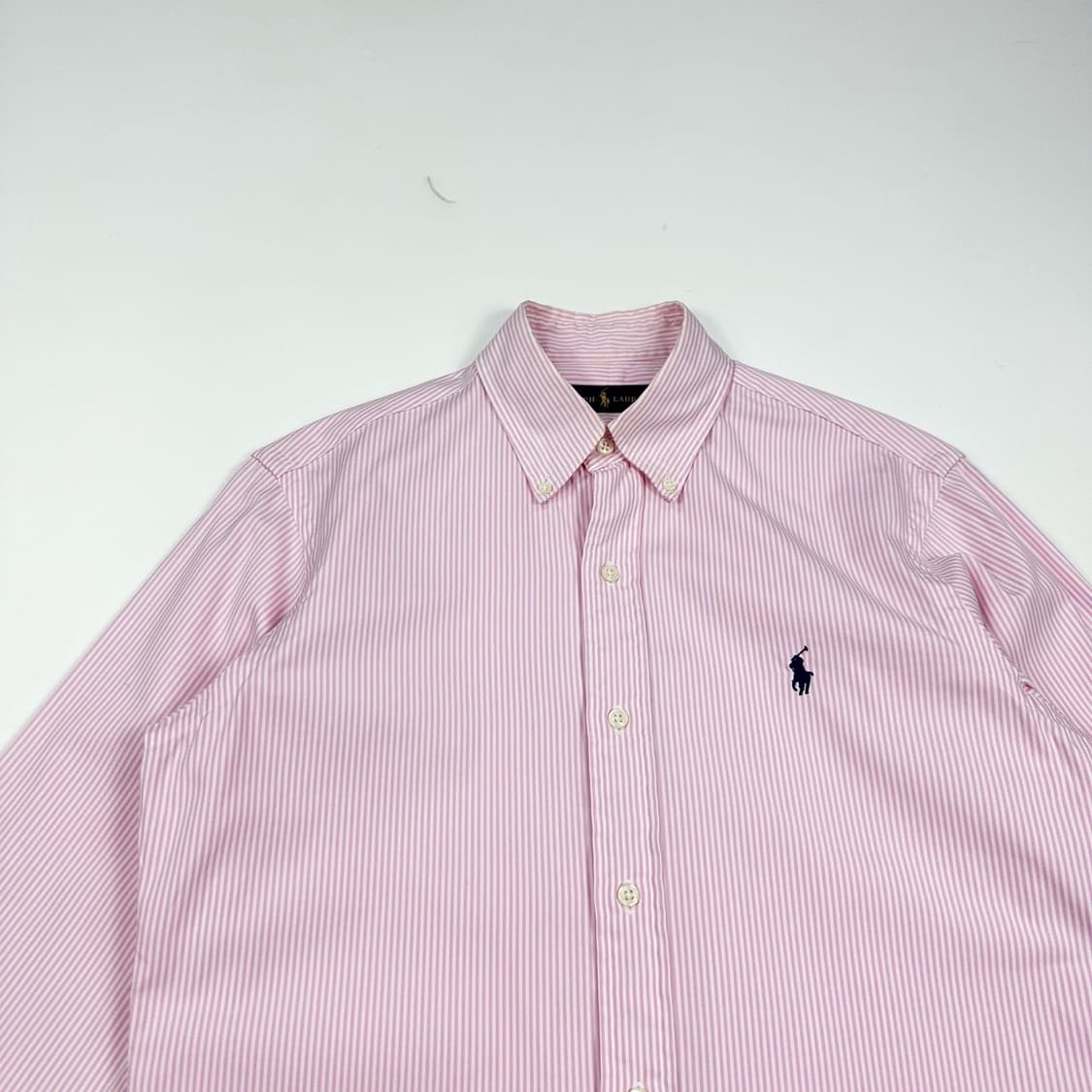 폴로 랄프로렌 포니 스트라이프 핑크 셔츠 (L 여성추천) 상품이미지1