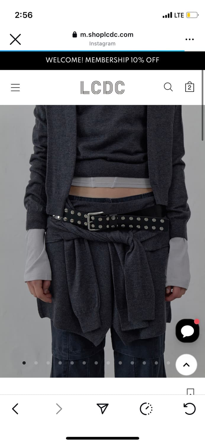 Lcdc tm  TIED DETAIL LAYERED KNIT SKIRT  상품이미지1