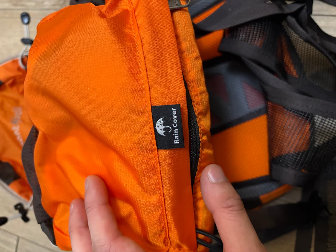 몽벨 레베 15 등산 백팩 15L 오렌지 초경량 상품이미지9