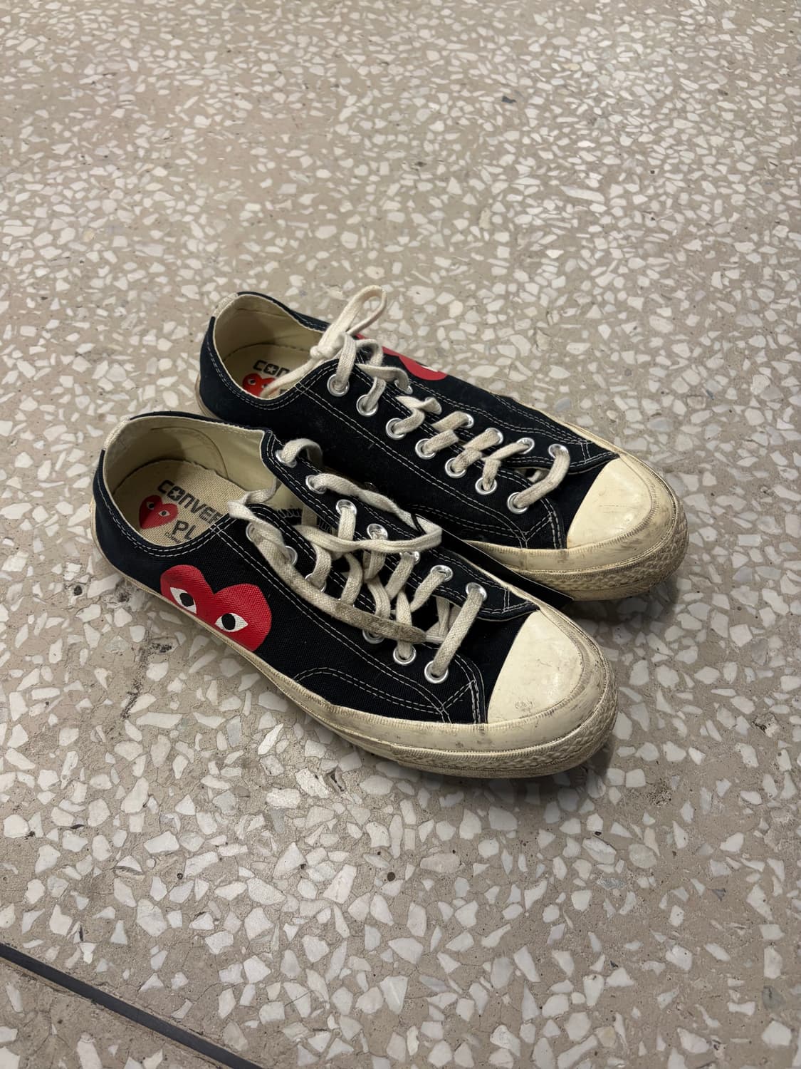 Comme des Garcons PLAY x Converse Black  상품이미지1