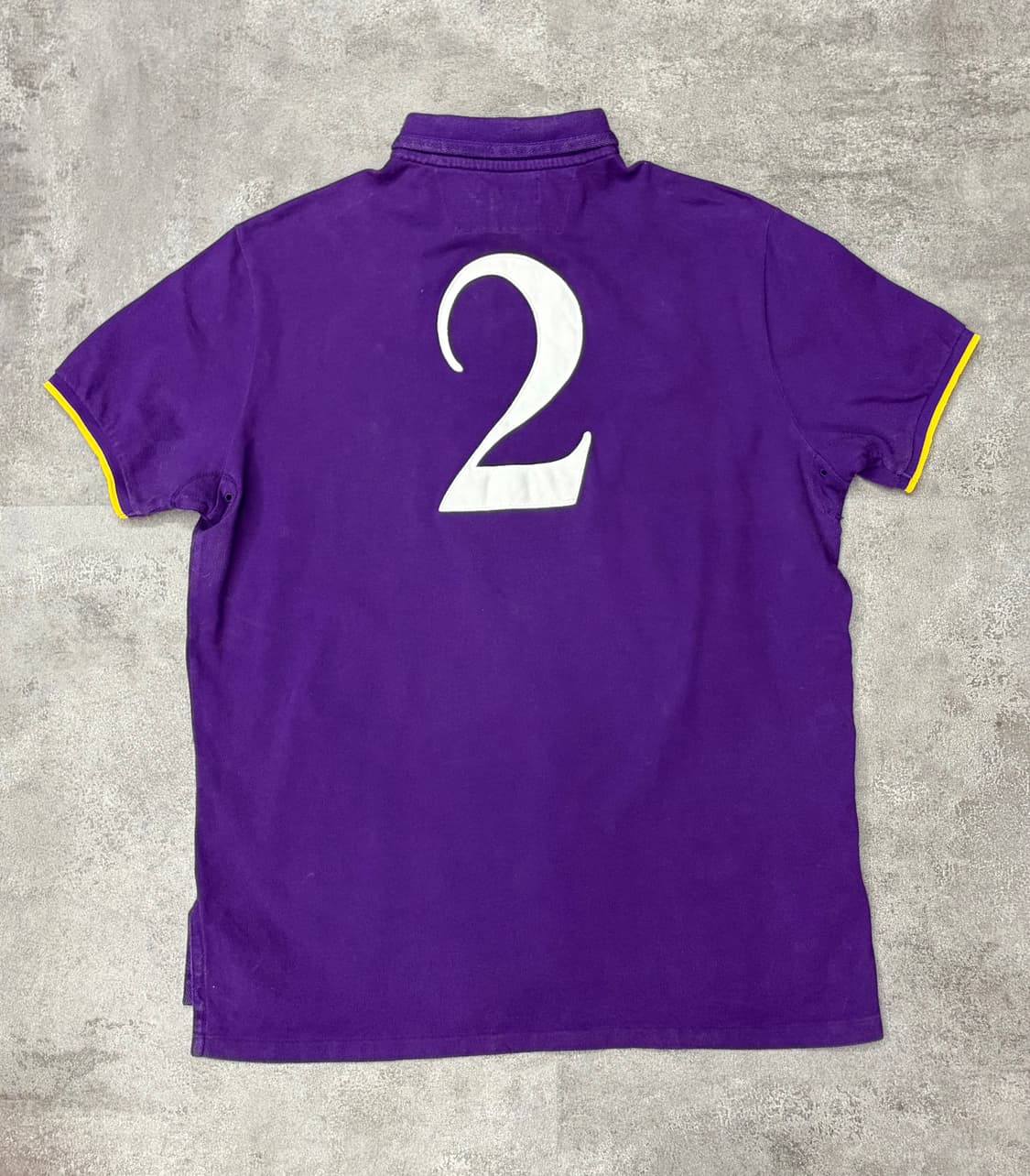 폴로 랄프로렌 빅포니 크레스트 로고 보라색 반팔 카라티 상품이미지5