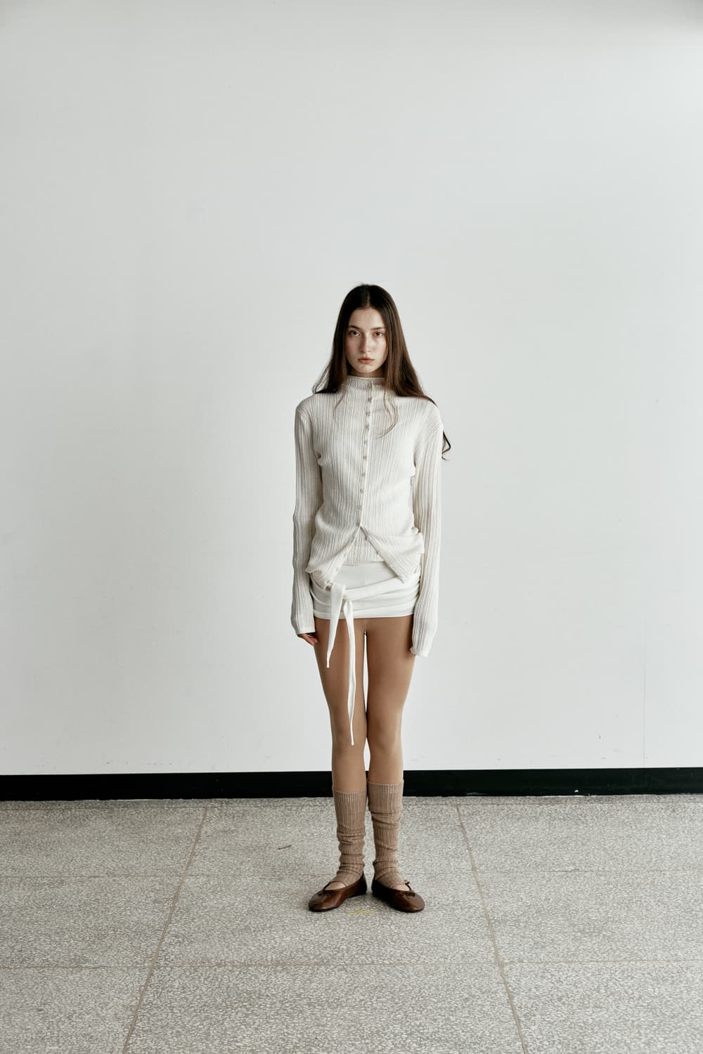 le17septembre WRINKLE MOCKNECK CARDIGAN 상품이미지2