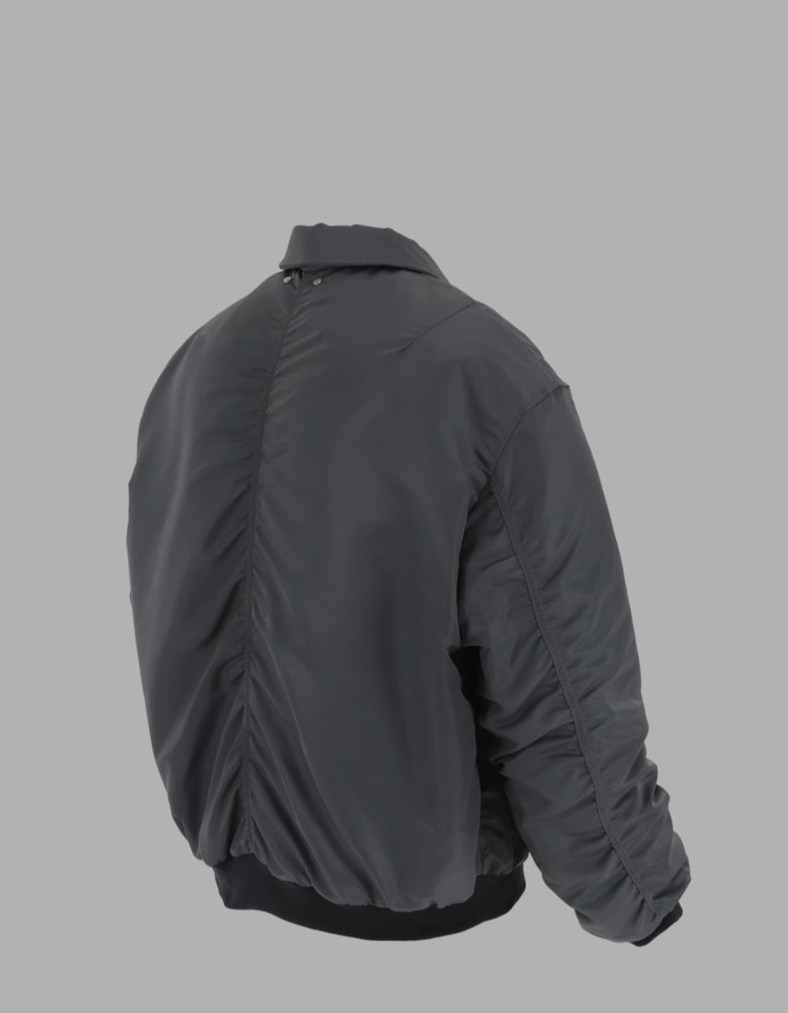 로어링라드 크롭 봄버 ma-1 그레이 M 상품이미지4