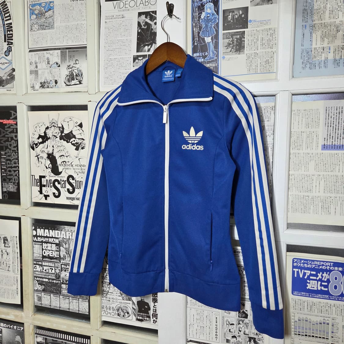 아디다스 블루 화이트 유로파 트랙탑 져지 상품이미지1