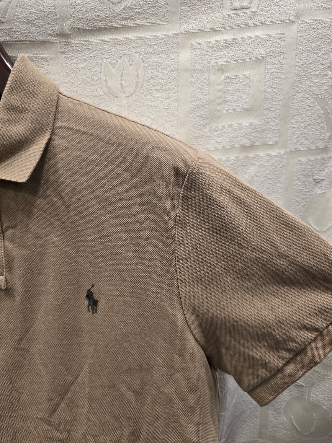 폴로 랄프로렌 카키 커스텀 슬림핏 카라티 반팔티L(100) 상품이미지3