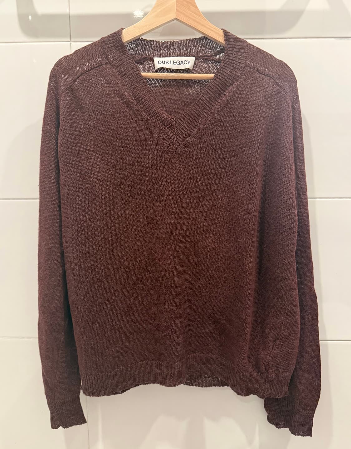 아워레가시 Rue 니트 버건디(46) 상품이미지3