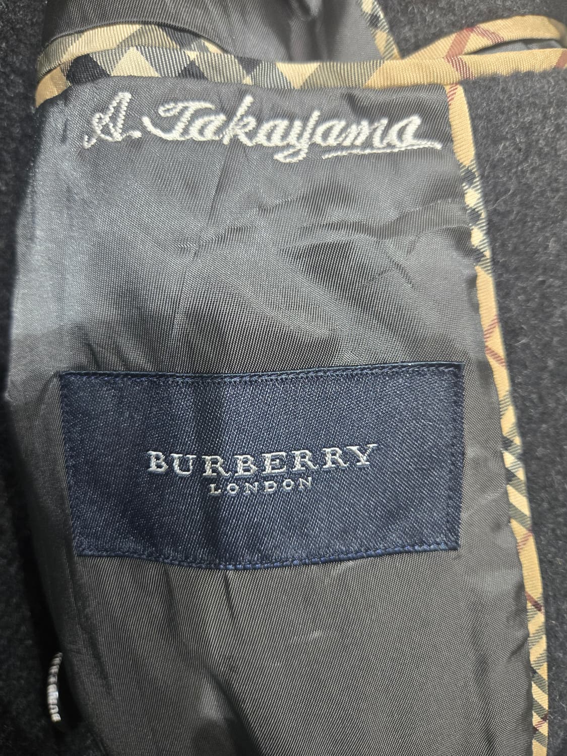 버버리 블랙 울 버튼 코트 자켓 상품이미지5